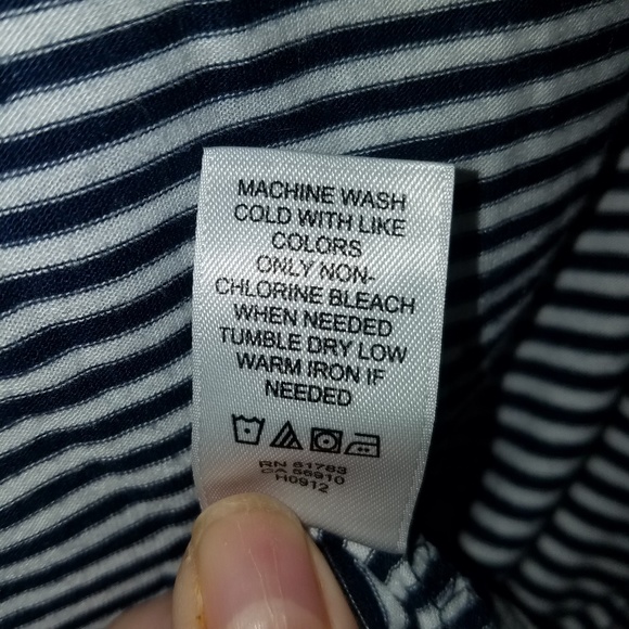 Navy striped tank size XL - Picture 4 of 4